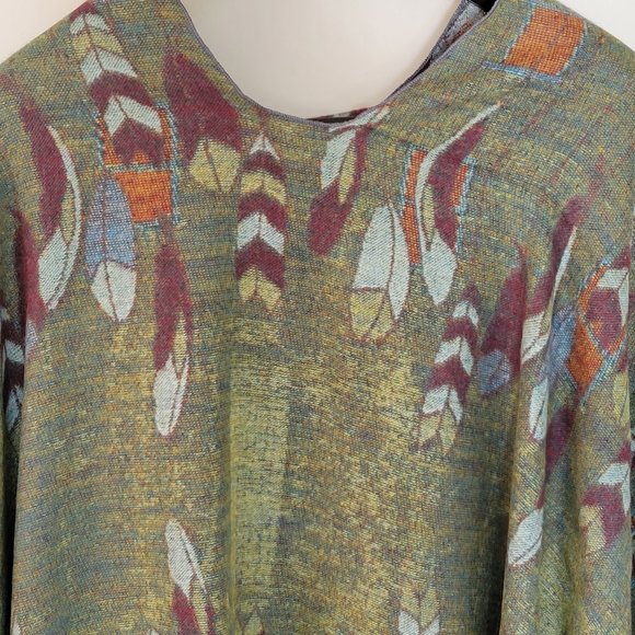 COPY - Rapti Fashion Reversible Buckle Shawl. Multi Colored. RF15. - Picture 5 of 7